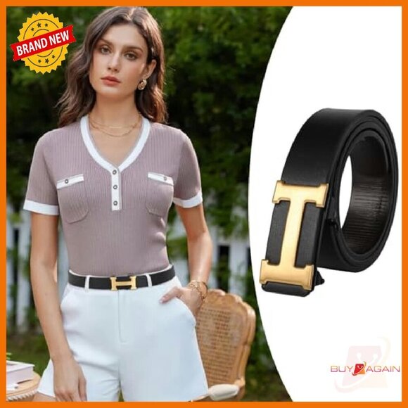 Leather Dress Belt with Automatic Buckle for Business & Casual Wear main image 7